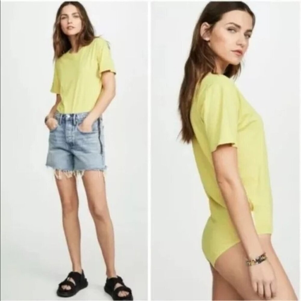 Free People In My Tee Bodysuit in New Pear - Picture 2 of 8